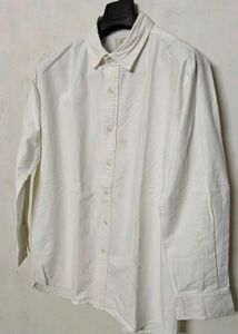 Korean Classic White Button-Down Shirt