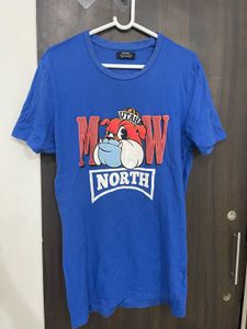 Blue Graphic Print T-Shirt