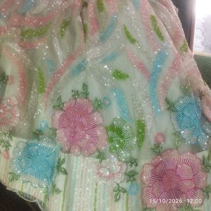 Stunning Pastel parrot multi Lehenga Ch