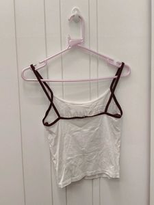 White Crop Top with "The Summer I Spent All My Mon