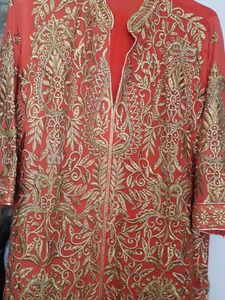 Beautiful Party Wear Suit With Full Front Sarooki
