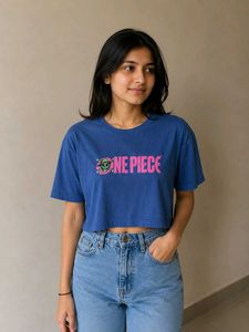 💙 ONE PIECE Graphic Crop T-Shirt