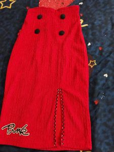 Elegant Black &amp; red dress ...like new