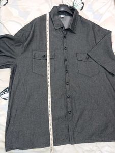 Men's Short Sleeve Denim Shirt