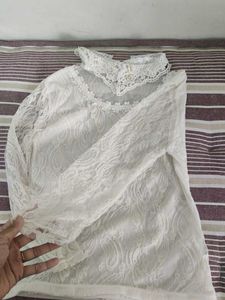 Elegant Lace High Neck Top