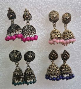 Bohemian Fish Design Jhumka Earrings