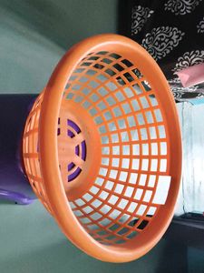 Orange Mesh Storage Basket