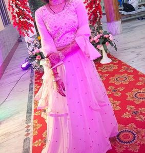 Peach Lehngha Choli For Woman And Girl's 🥰☺
