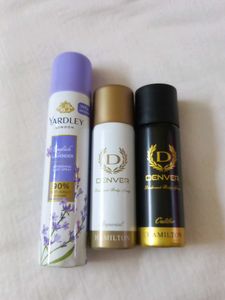 Yardley & Denver Deodorant Spray Bundle