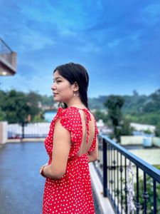 Red Polka Dot Maxi Dress 🌹