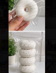White Clay Donut – DIY Craft / Miniature Decoratio