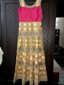 anarkali suit with pant n dupatta