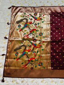 New Muniya Silk Saree with blouse piece