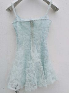 Light Blue Fuzzy Mini Dress
