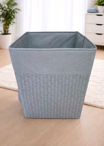 Grey Storage Ottoman with Lid