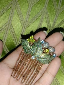 Sparkling Leaf Hair Comb