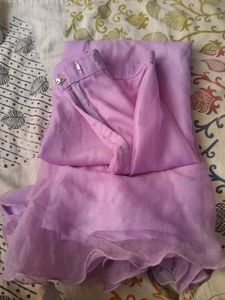 Lavender blouse and leghana.