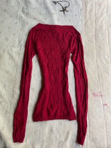printerest y2k fitted knit sweater