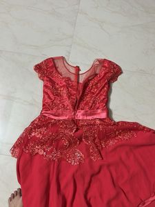 Stunning Red Embellished Gown