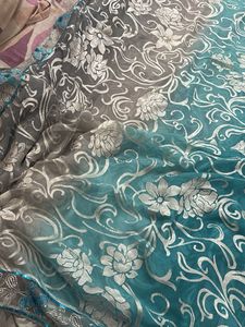 Blue/ silver Festive Saree