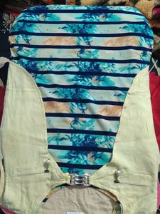 Striped Top with Decorative Vest