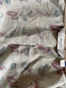 White Printed Long Top