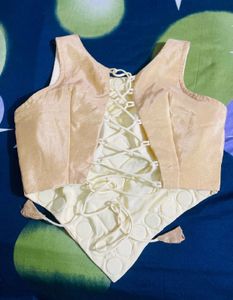 60 lines black chaniya golden mirror work blouse