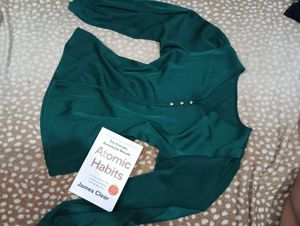 Emerald Green Silk top