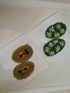 Handmade Crochet Hair Clips