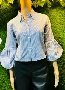 Striped Bell Sleeve Top