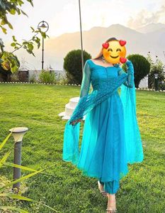 Elegant Teal Kurta Set with Dupatta