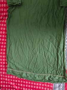 Green Embroidered Kurti