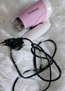 Compact Pink Hair Dryer