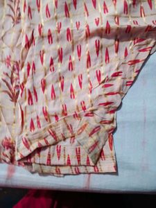Light Pink Floral Print Kurta with salwar