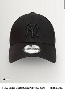 New Era NY Black Baseball Cap
