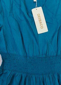 Elegant Teal Tiered Maxi Dress