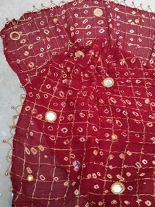 Ghatchola print ghunghru dupatta