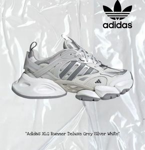 Adidas White &amp; Grey Chunky Sneakers