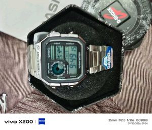 Casio G-Shock Watch PREMIUM SILVER WITH TIN BOX