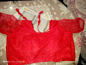 Stunning Red Sequined Blouse