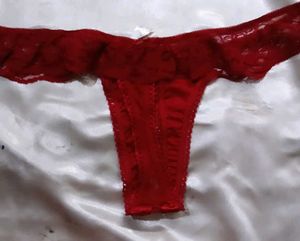 Red Lace Thong panty