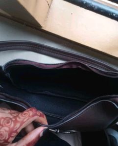 Chic Brown Shoulder Bag with Bow Accent