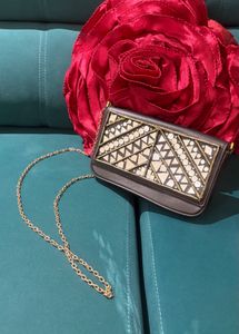 Mirror work sling bag