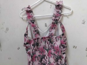 Abstract Print Slip Dress