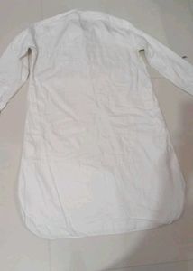Man White Long Kurta