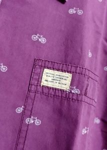North Coast Men Maroon Printed Shirt