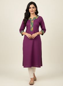 Floral Print Kurta