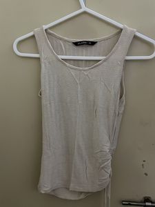 Zudio Beige Textured Tank Top