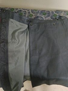 Grey Leather Skirt