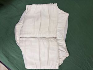White Ruched Bandeau Top